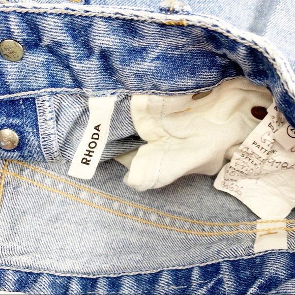 Grlfrnd Rhonda Distressed Denim Jean Skirt - Picture 6 of 8